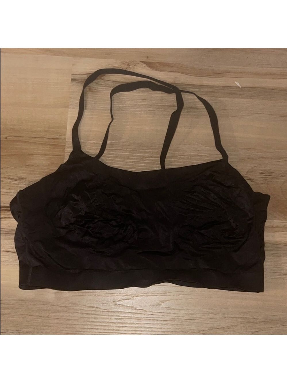 Soma Black Women's Enbliss Luxe Adjustable Bralette Unpadded L